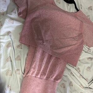 Stylish Pink yoga active wear set